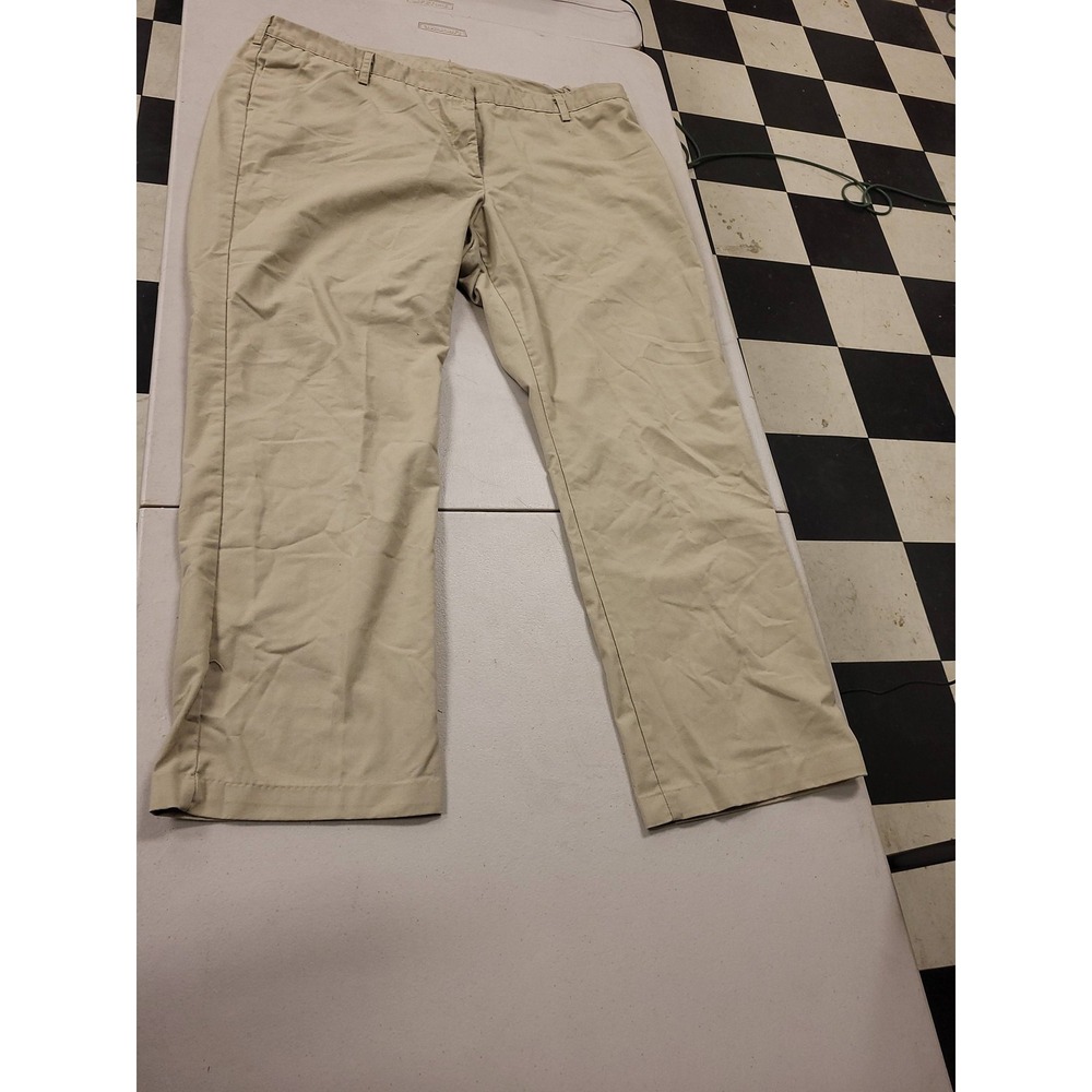 Aramark Work Pants Beige 26XUF Uniform Trousers‎ Khaki Style Business Casual